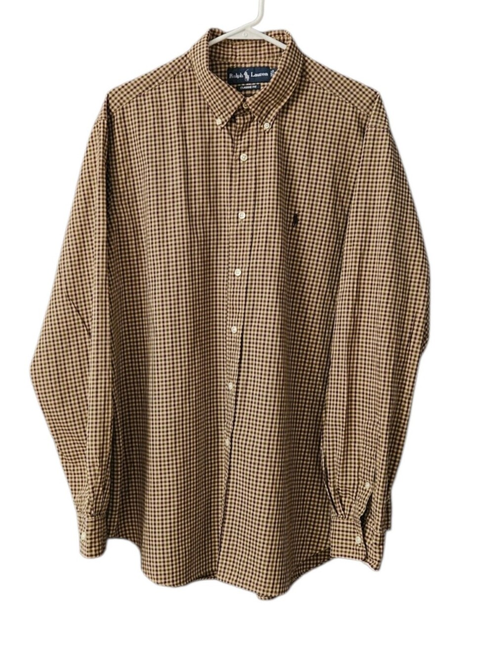 Ralph Lauren Long Sleeve Button Down Shirt Men's XL Classic Fit Cotton